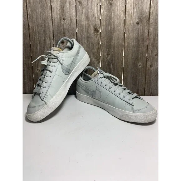 Nike Blazer Low 77 'Grey Tartan' DV0801-001 Men’s Shoe Size 8 - Picture 6 of 9